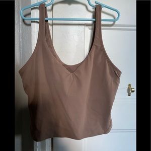 brown lululemon align tank